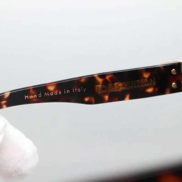 LOUIS VUITTON Sunglasses plastic Brown LV Auth - Picture 9 of 10